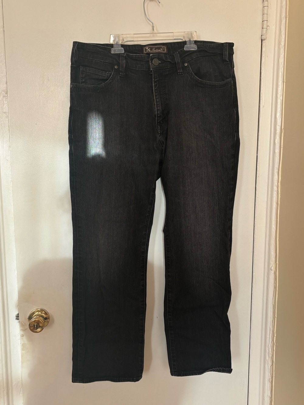 34 Heritage Bootleg Dark Wash Jeans